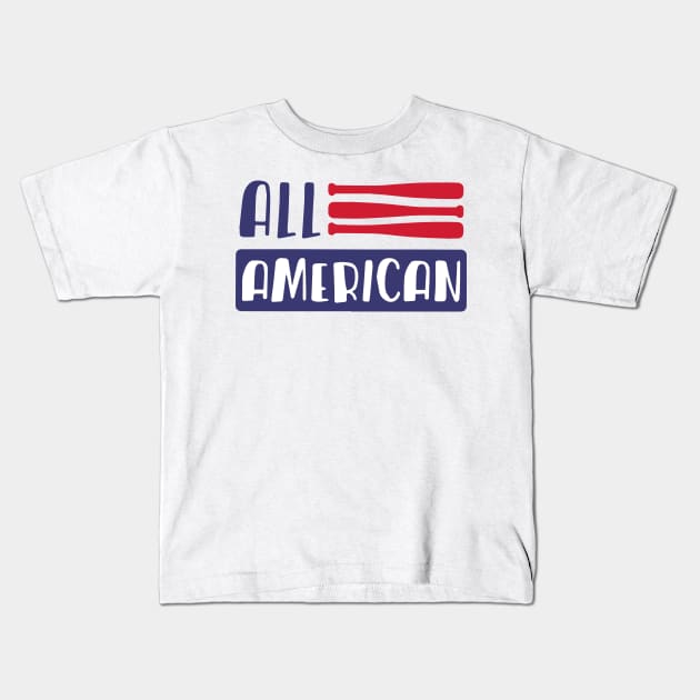 Cw All American Kids T-Shirt by timegraf